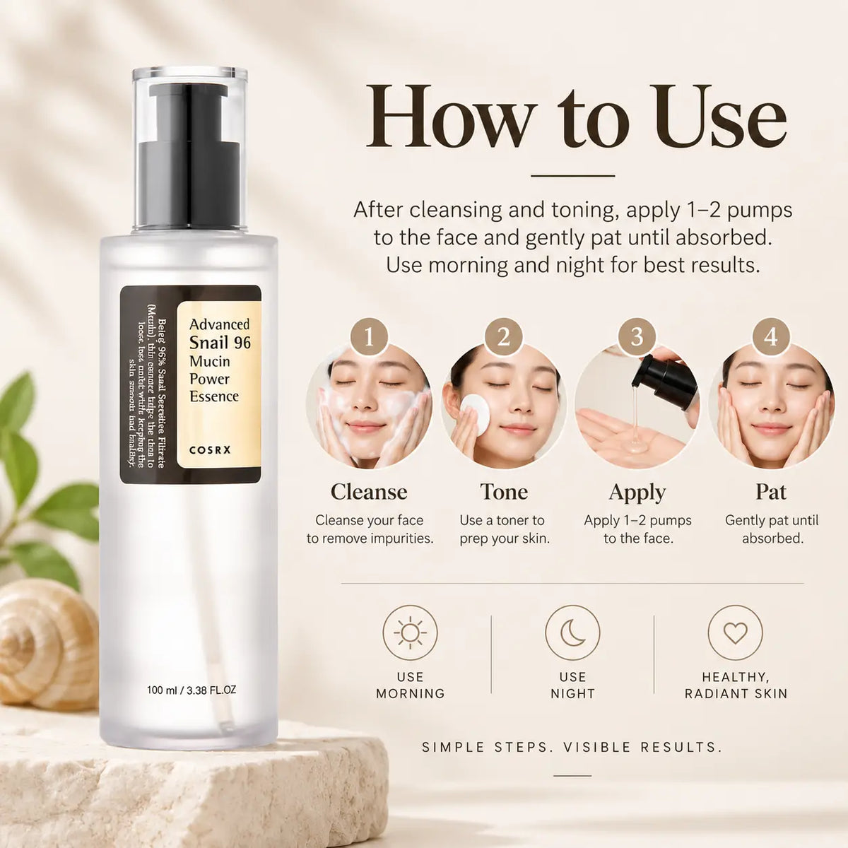 COSRX Advanced Snail 96 Mucin Power Essence Nail Polish Nail Color 100ml