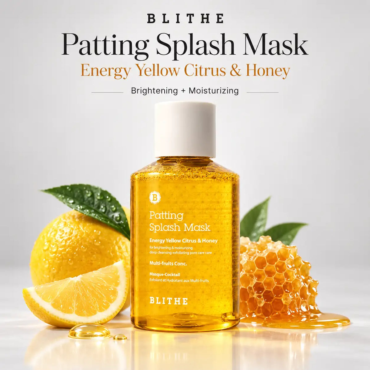 BLITHE Patting Splash Mask Energy Yellow Citrus & Honey 150ml