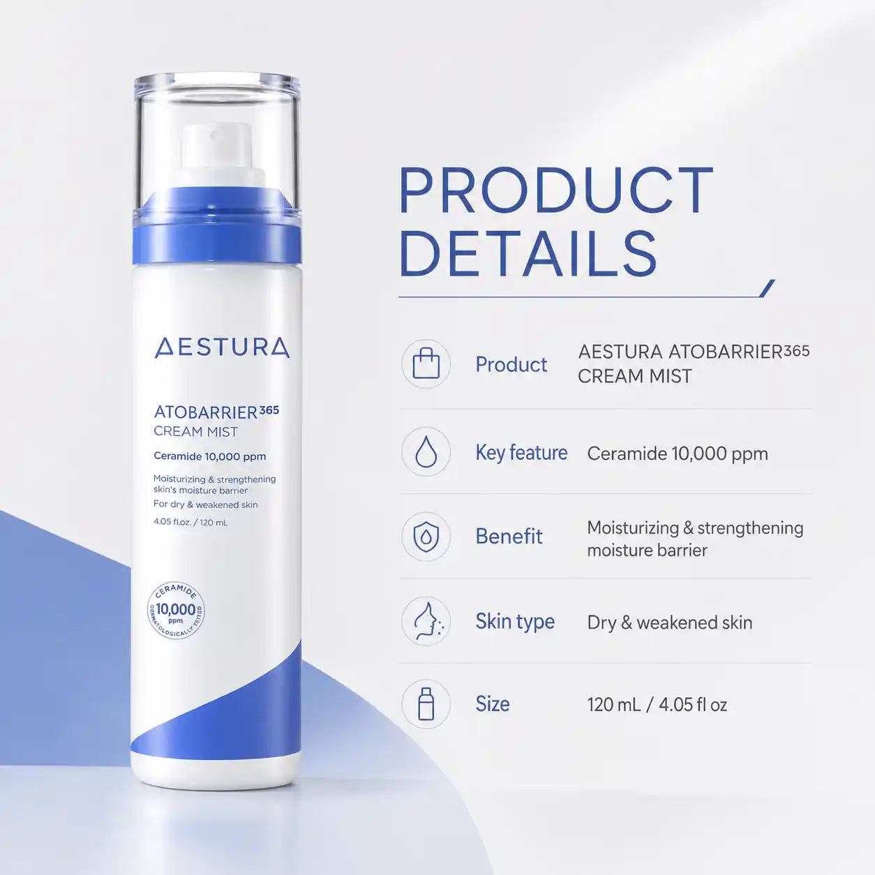 AESTURA Atobarrier 365 Cream Mist 120ml