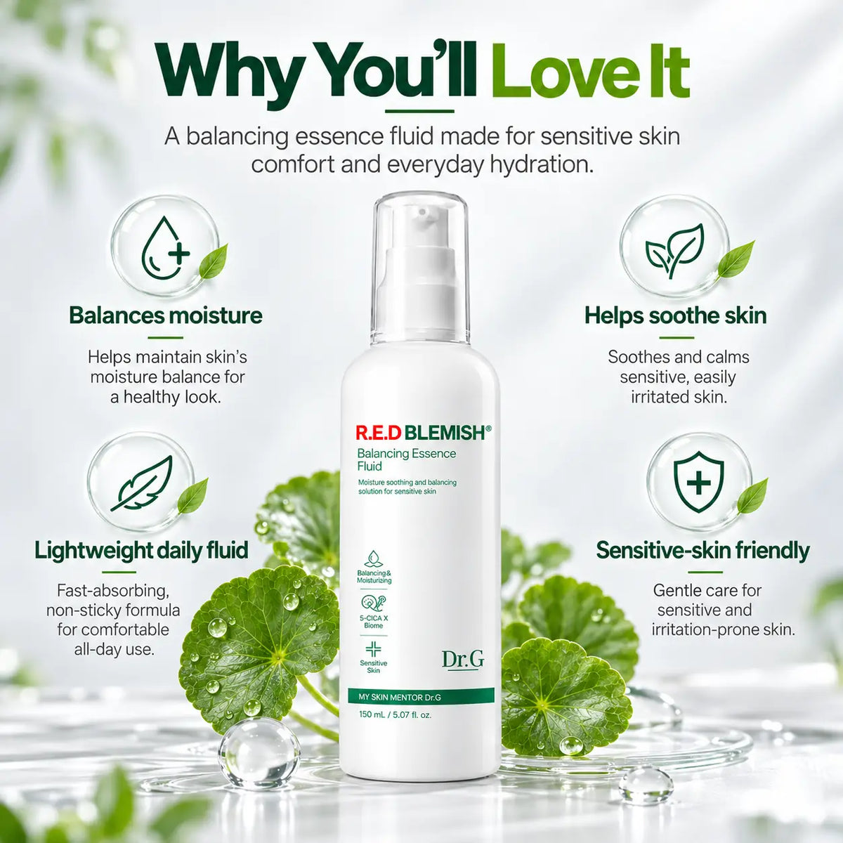 Dr.G Red Blemish Balancing Essence Fluid 150ml