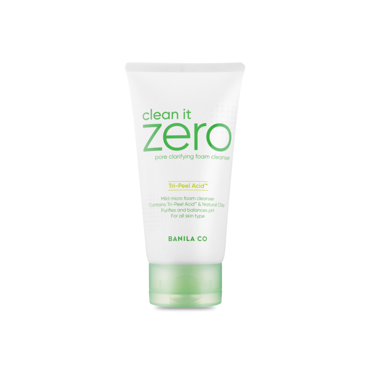 Clean It Zero Pore Clarifying Foam lathered on hand