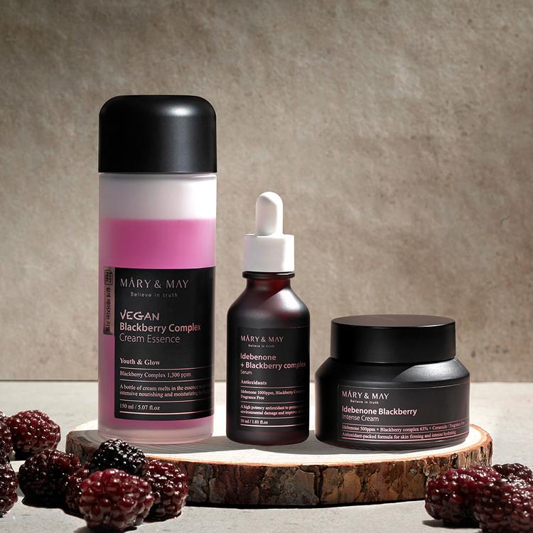 Mary&May Vegan Blackberry Complex Cream Essence 140ml Korean essence product image