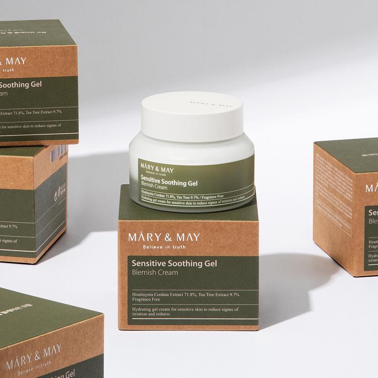Mary&May Sensitive Soothing Gel Cream 70g Korean skincare product image