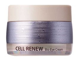 the The Saem Cell Renew Bio Eye Cream jar shown with the lid removed
