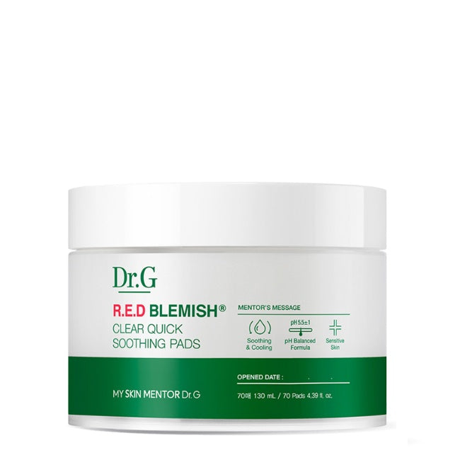 Dr.G Red Blemish Clear Quick Soothing Pads 70ea Korean toner product image