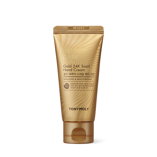 TONYMOLY Intense Care GOLD24K Snail Hand Cream 60ml Korean body care product image