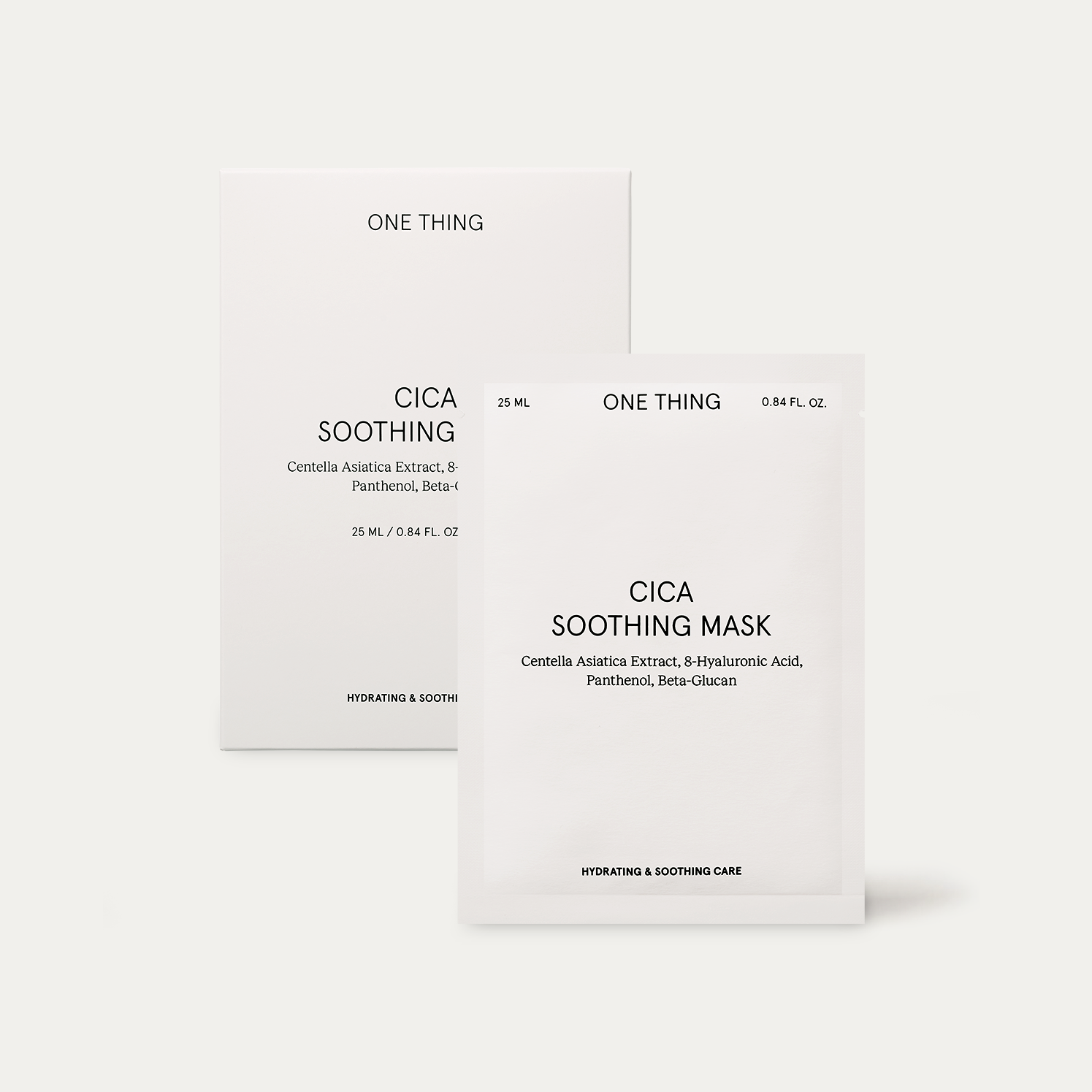 ONE THING Cica Soothing Mask 25ml x 5pcs Korean skincare product image