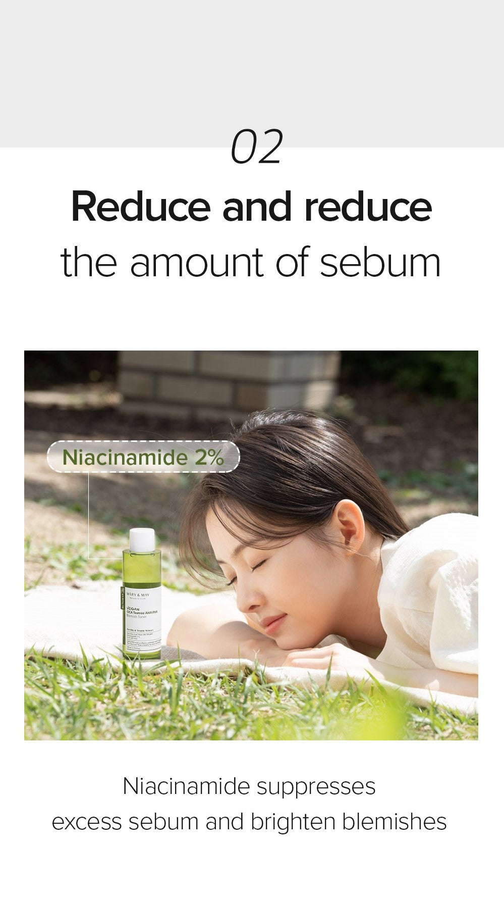 Mary&May Vegan CICA Tea Tree AHA PHA Blemish Toner 200ml Korean toner product image