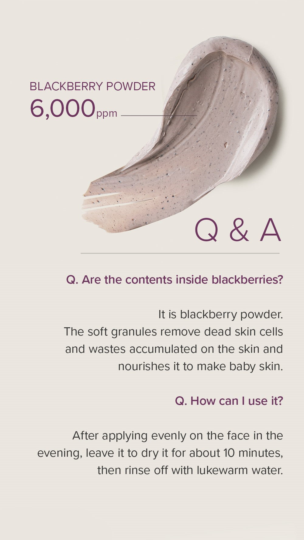 Mary&May Blackberry Complex Glow Wash Off Pack 125g Korean skincare product image