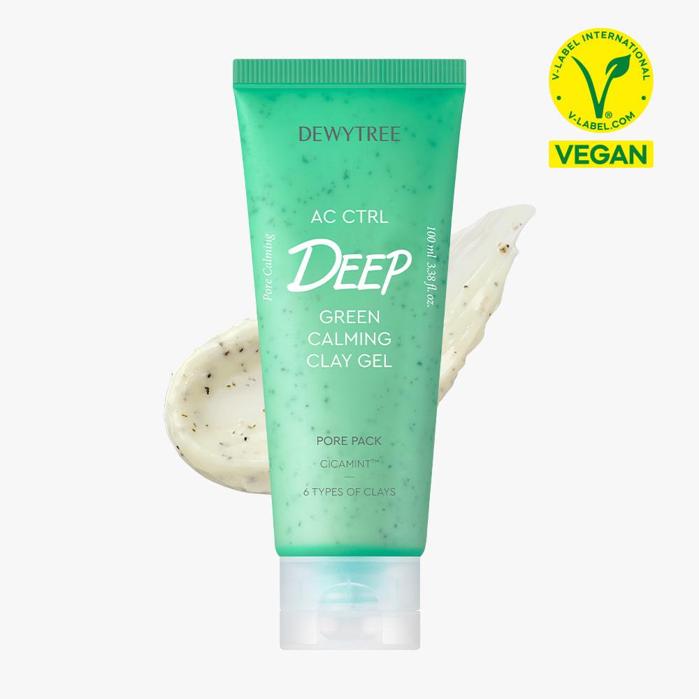 DEWYTREE AC Ctrl Deep Green Calming Clay Gel Pore Pack 100ml Korean skincare product image
