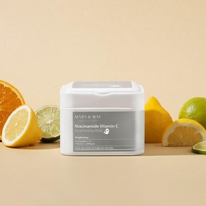 Mary&May Niacinamide Vitamin C Brightening Mask 30EA 400g Korean toner product image