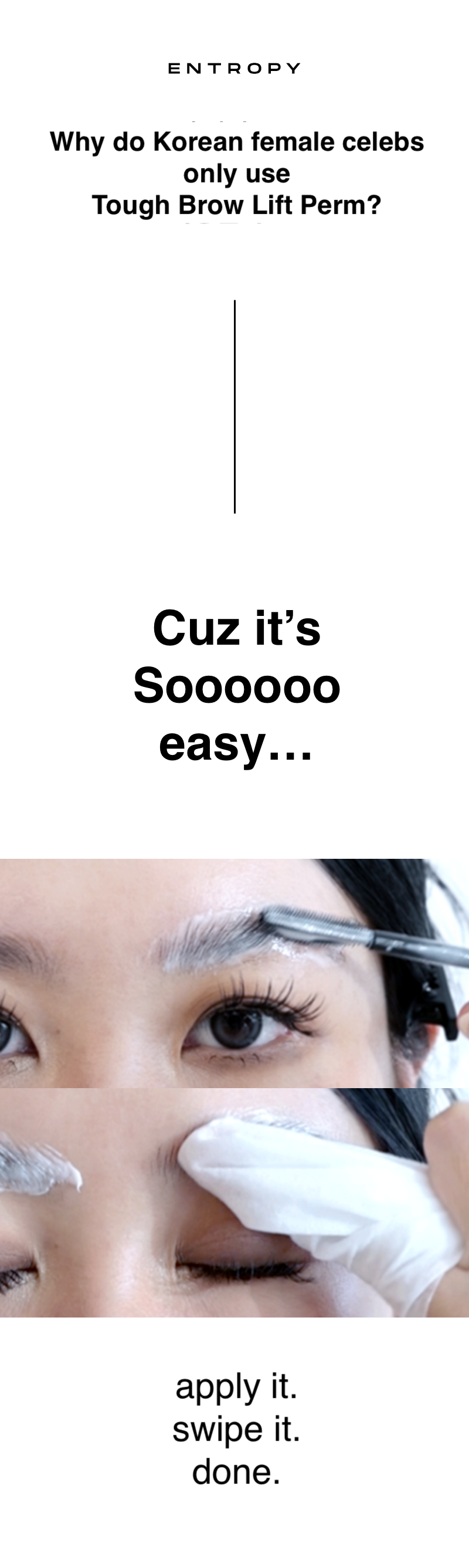 ENTROPY Tough Brow Lift Perm 20g K-beauty makeup product image