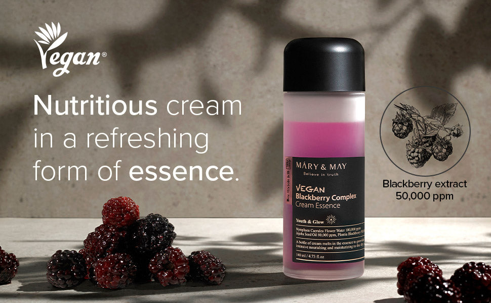 Mary&May Vegan Blackberry Complex Cream Essence 30ml Miniature Korean essence product image