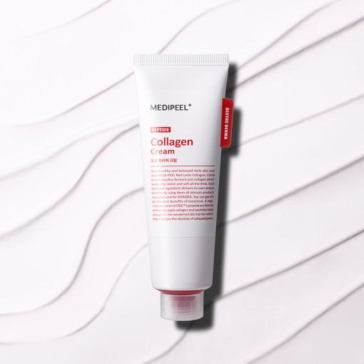 MEDI-PEEL Red Lacto Collagen Cream 80ml packaging, Korean firming moisturiser