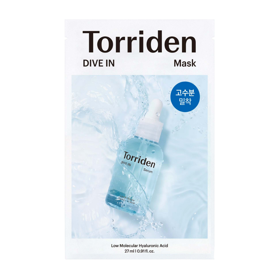 Torriden Dive in Low Molecular Hyaluronic Acid Mask Sheet 10ea Korean skincare product image