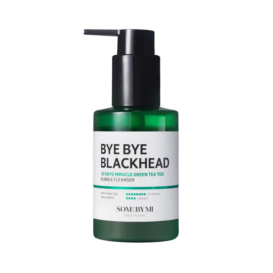 SOME BY MI Bye Bye pores 30 Days Miracle Green Tea Tox Bubble Cleanser 120g Korean cleanser product image