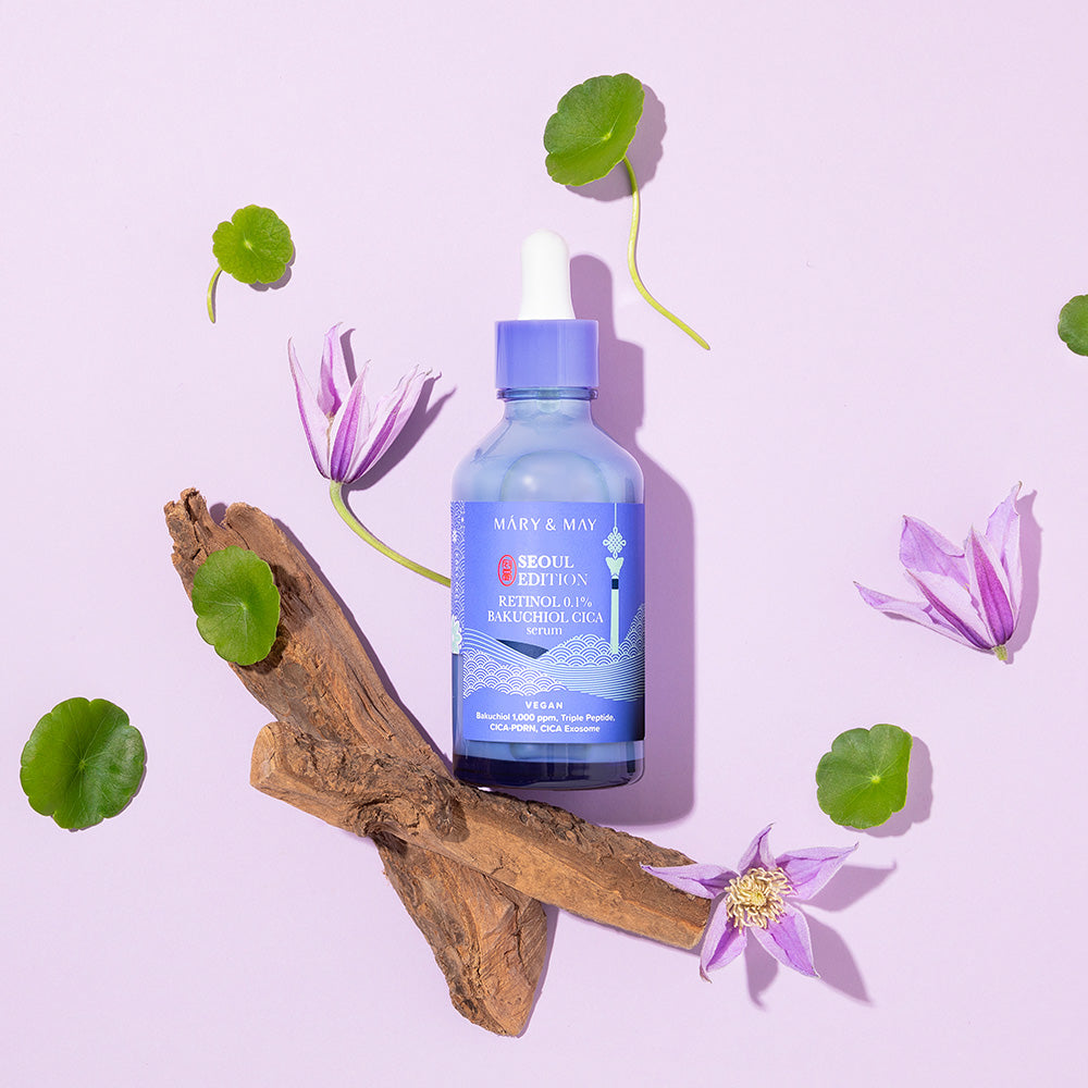 Mary&May Retinol 0.1% Bakuchiol CICA Serum 80ml Korean essence product image