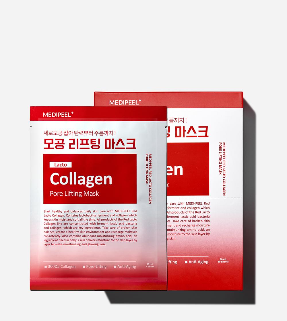 MEDI-PEEL Lacto Collagen Pore Lifting Mask 30ml sachets, Korean lifting face mask set