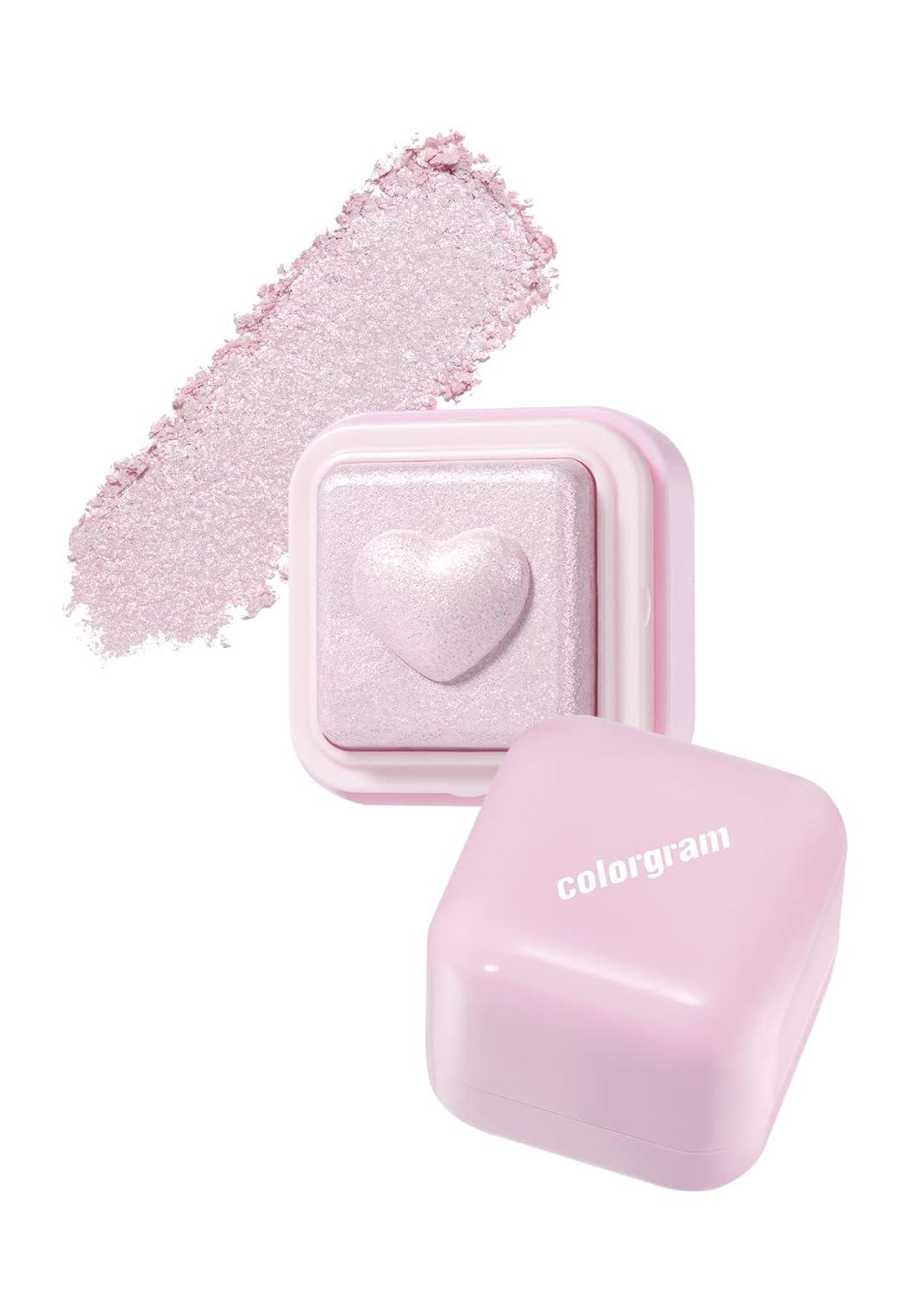 Colorgram Heartlighter Pink Heart texture swatch on skin