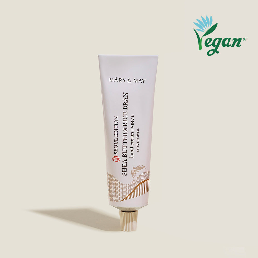Mary&May Seoul Edition Shea Butter & Rice Bran Hand Cream 50ml Korean body care product image