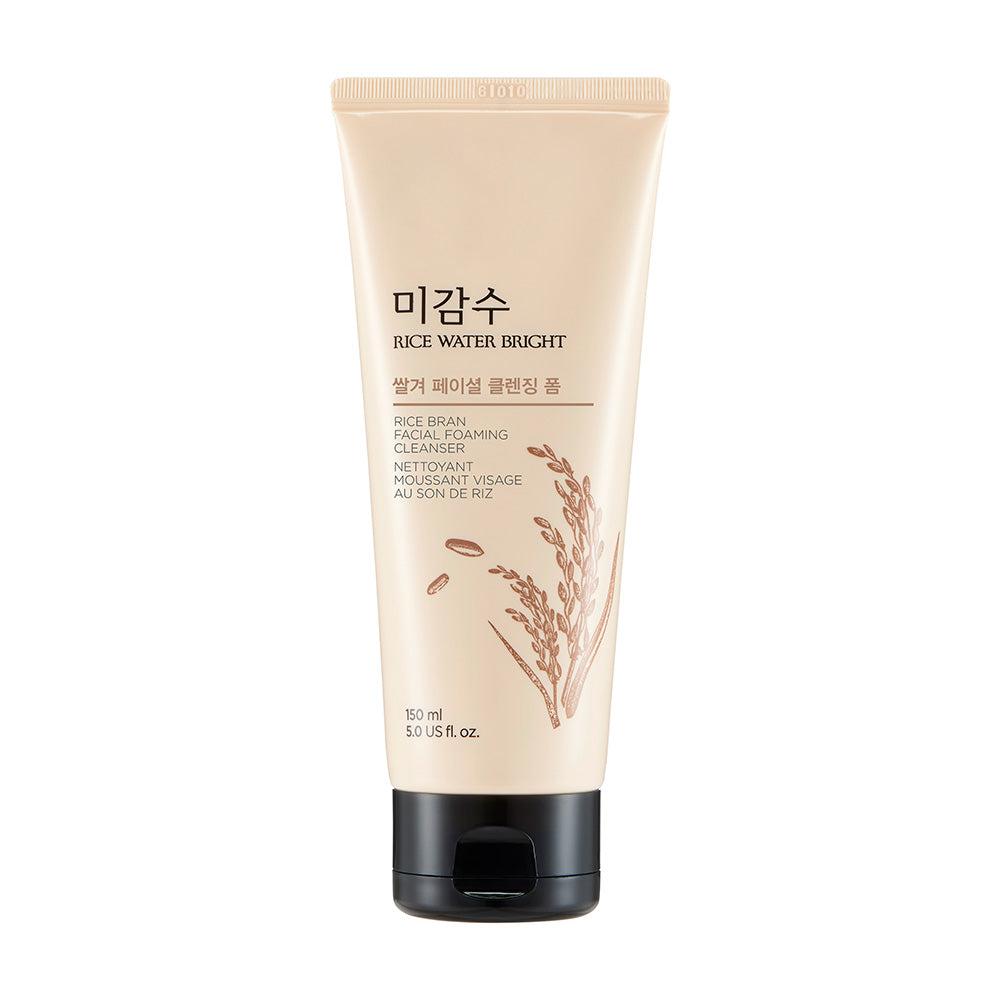 THE FACE SHOP Rice Water Bright Rice Bran Facial Foaming Cleanser 150ml Korean cleanser product image