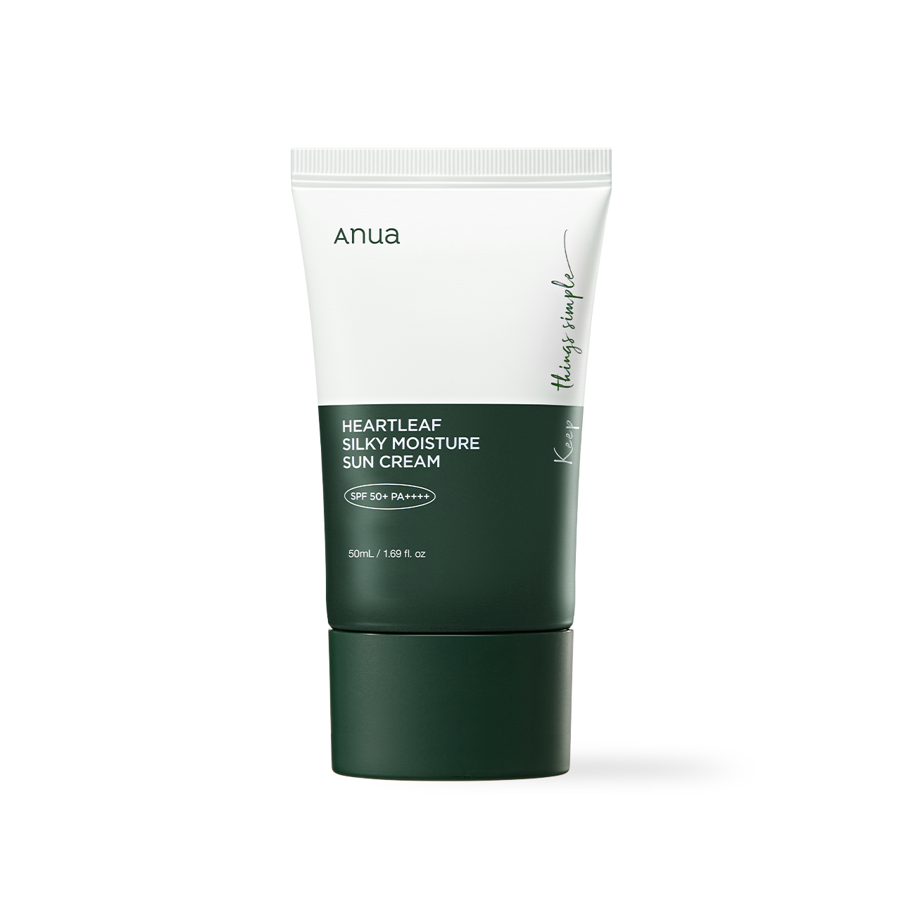 ANUA Heartleaf Silky Moisture Sunscreen 50ml Korean sunscreen product image