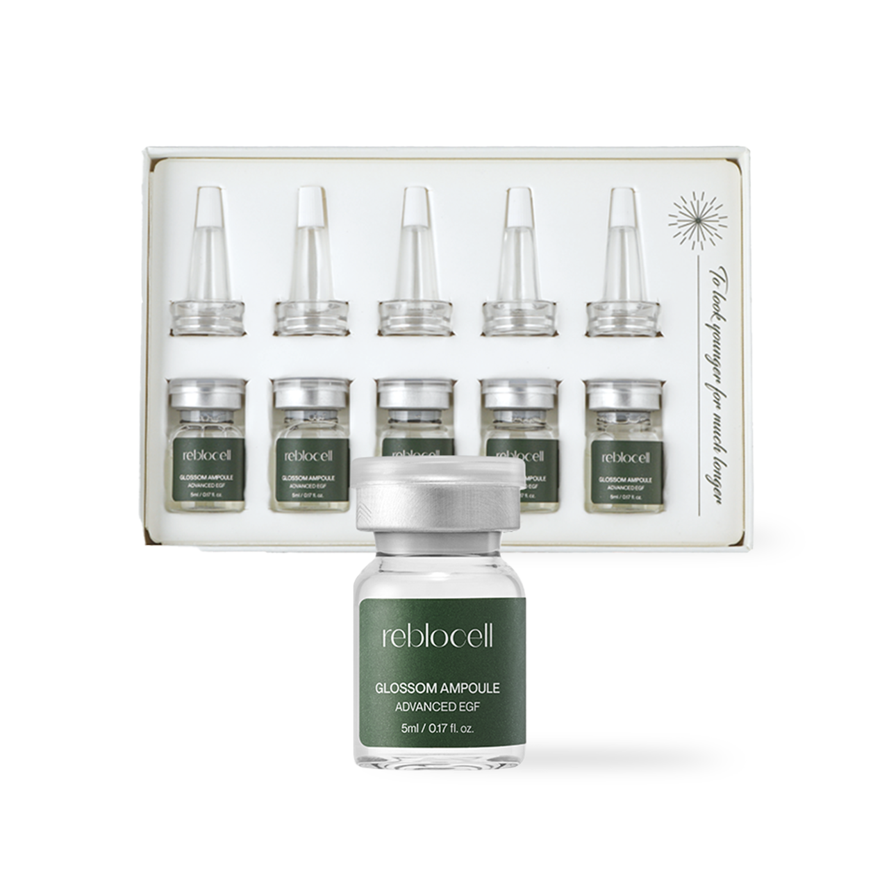Reblocell Glossom Ampoule EGF 4PPM 5ml x 5 K-beauty lip product product image