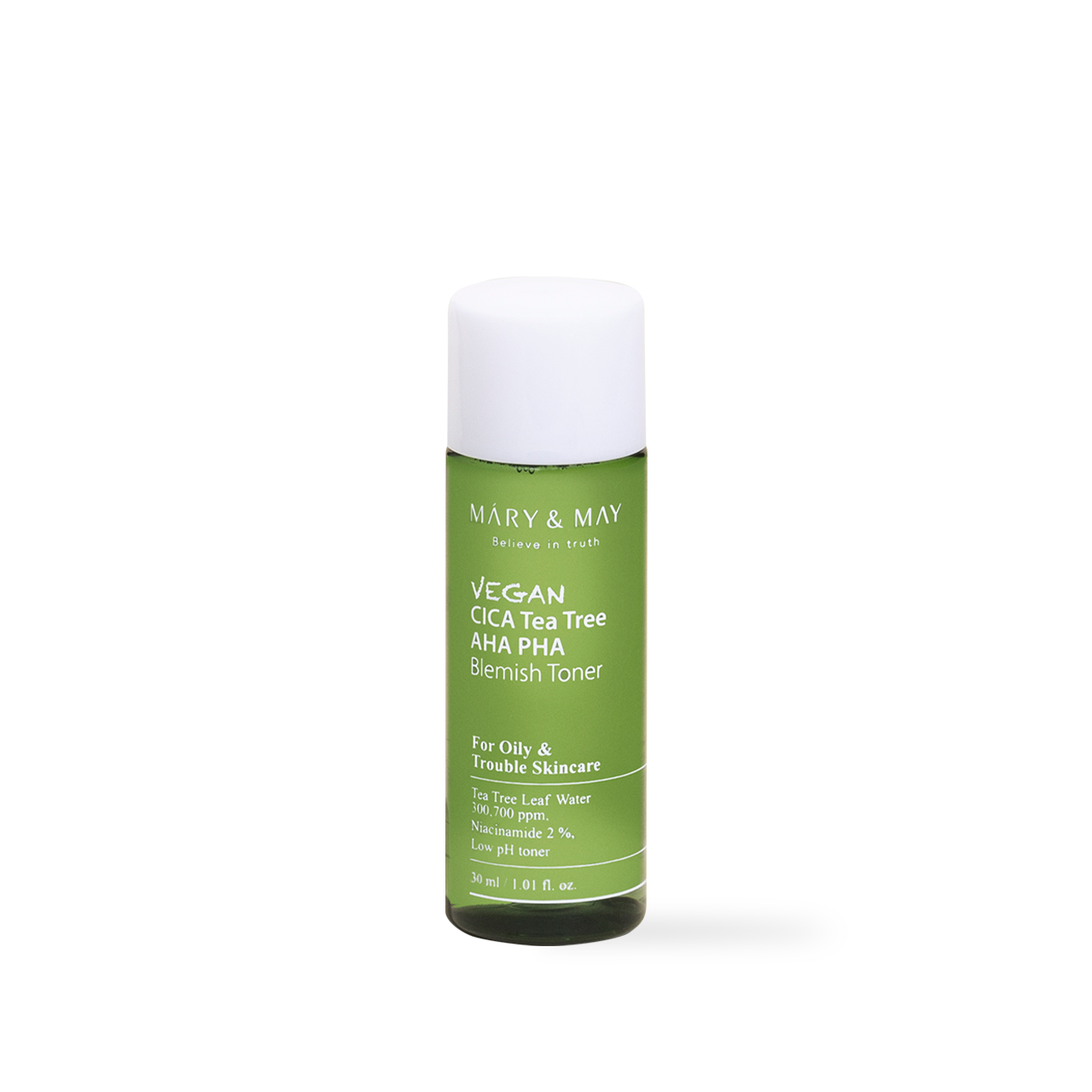 Mary&May Vegan CICA Tea Tree AHA PHA Blemish Toner 30ml Miniature Korean toner product image
