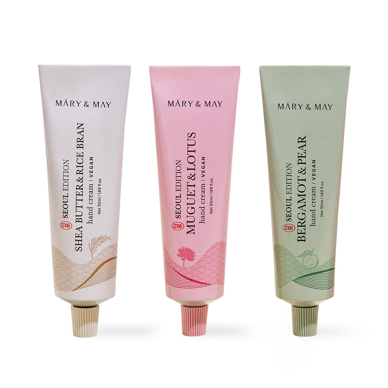 Bergamot and Pear hand cream tube close up