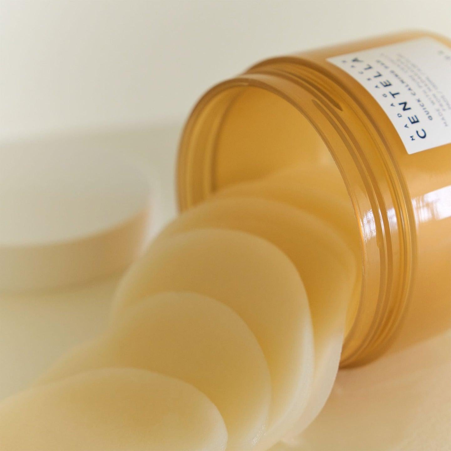 Back label showing centella and panthenol ppm