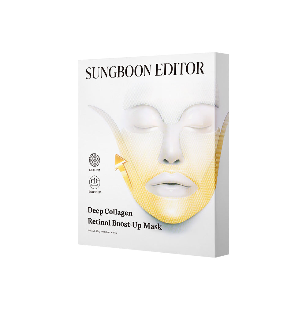 SUNGBOON EDITOR Deep Collagen Retinol Tension Boost Up Mask Set 4pcs Korean serum product image