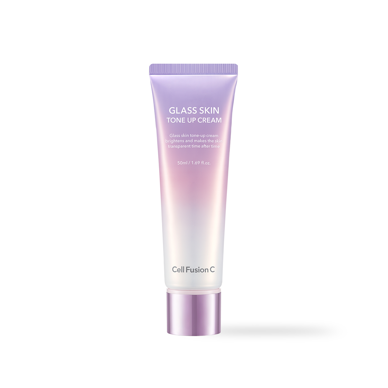 Glass skin cream base texture swatch showing luminous finish