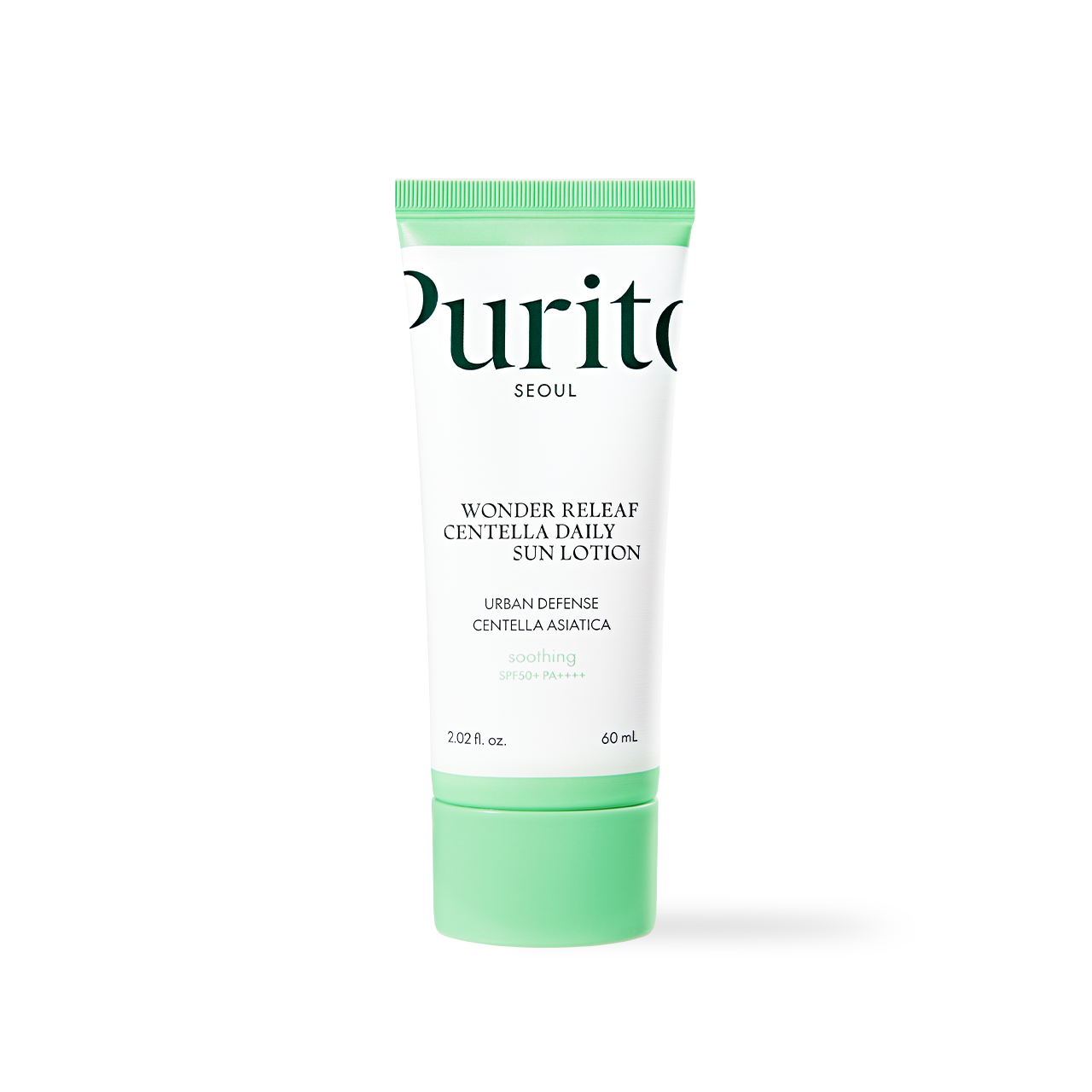 PURITO Wonder Releaf Centella Daily Sun Lotion SPF50+ PA++++ 60ml Korean sunscreen product image