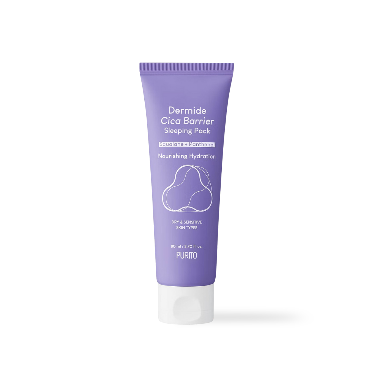 PURITO Dermide Cica Barrier Sleeping Pack 80ml Korean skincare product image