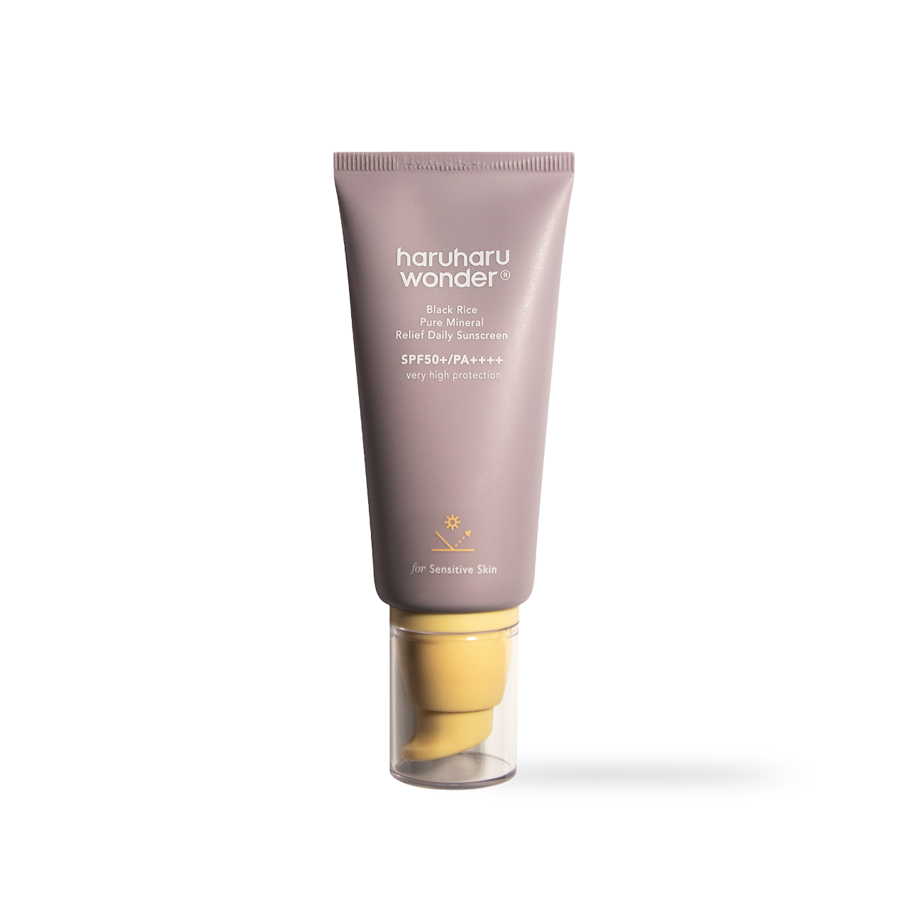 Haruharu Wonder Black Rice Pure Mineral comfort Daily Sunscreen Unscented SPF50+ 50ml Korean sunscreen product image