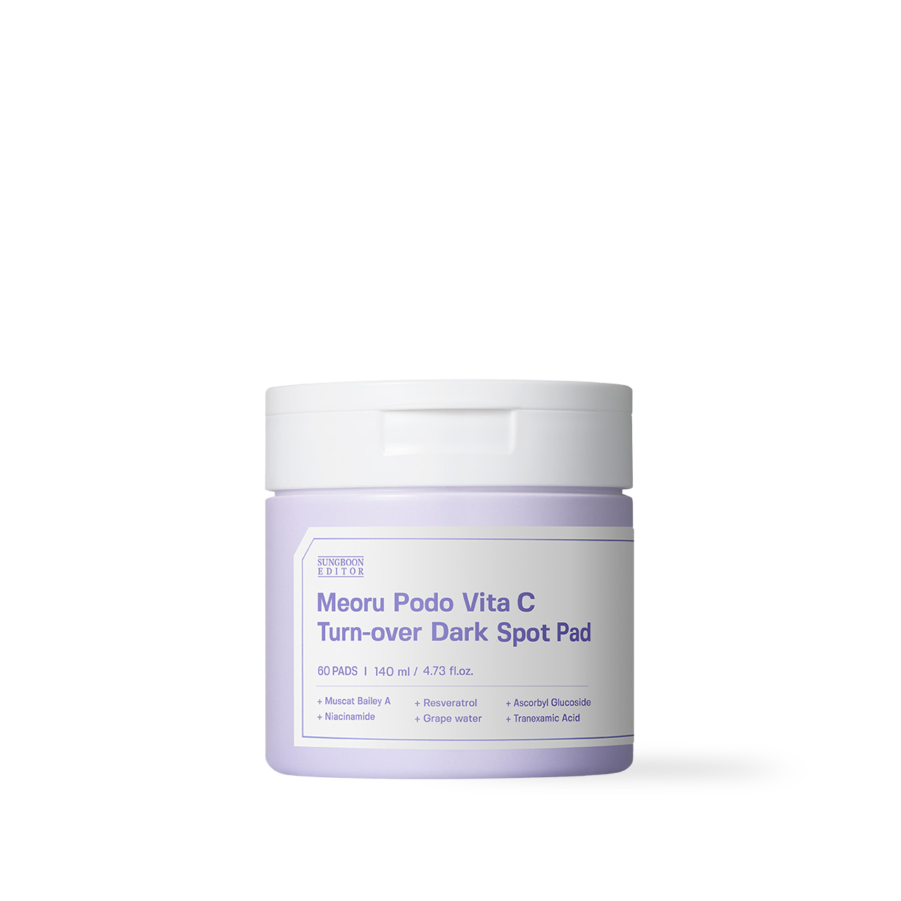 SUNGBOON EDITOR Meoru Podo Vita C Turn Over Dark Spot Pad 60pcs, 140ml Korean toner product image