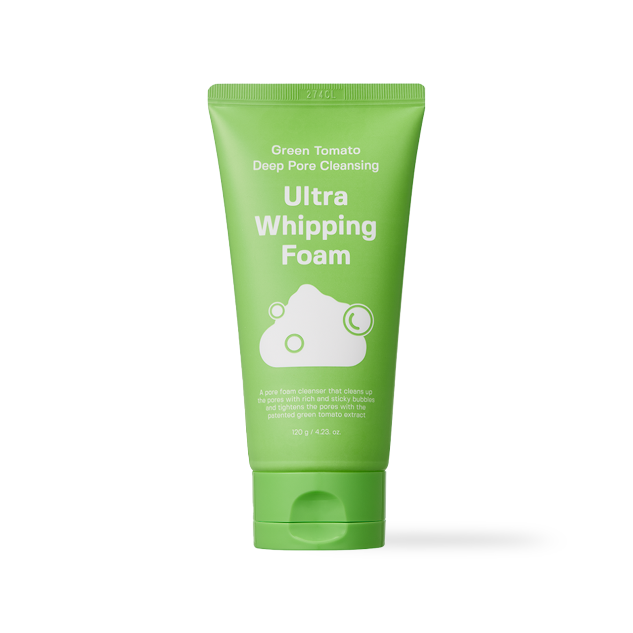 SUNGBOON EDITOR Green Tomato Deep Pore Cleansing Ultra Whipping Foam 120g Korean cleanser product image
