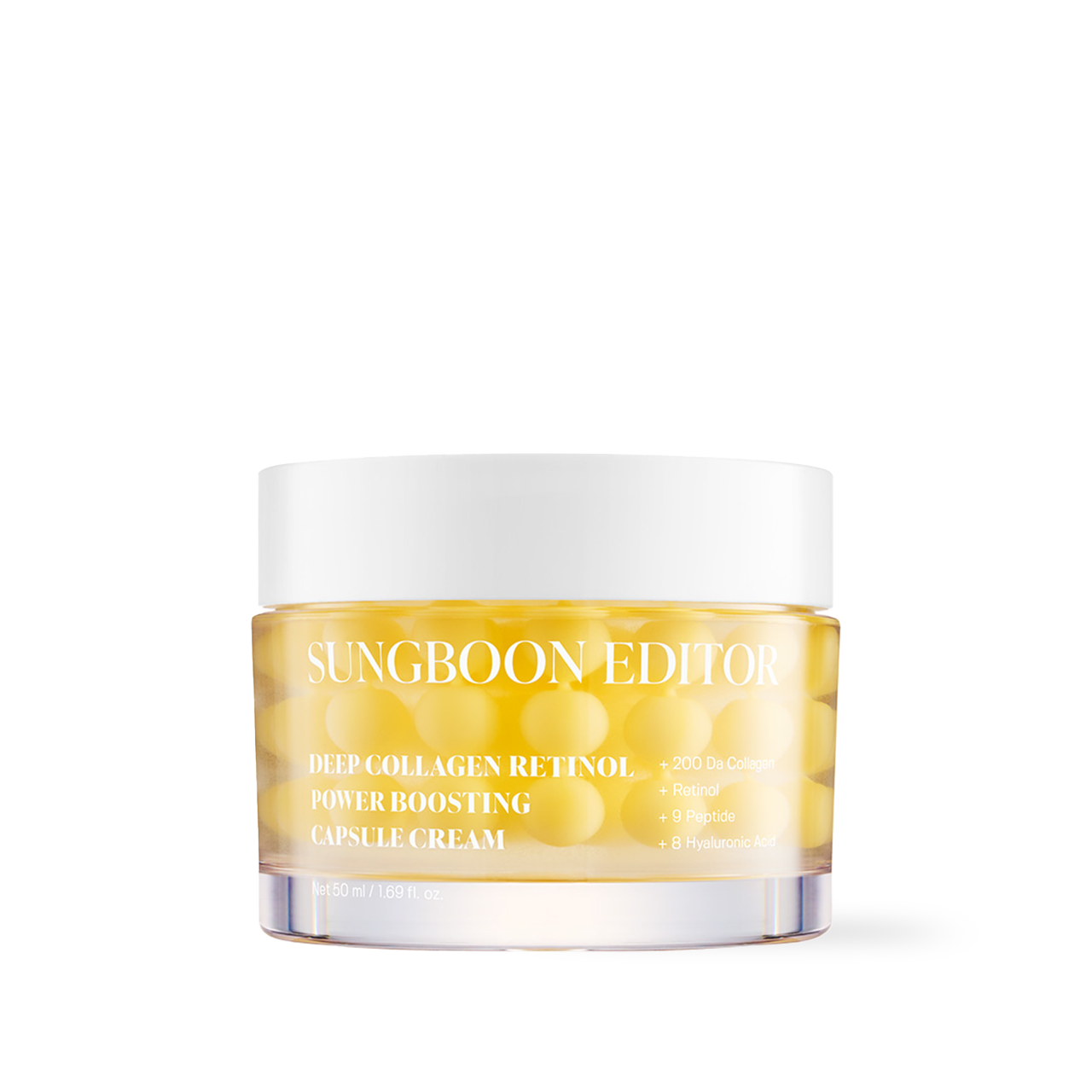 SUNGBOON EDITOR Deep Collagen Retinol Power Boosting Capsule Cream 50ml Korean serum product image