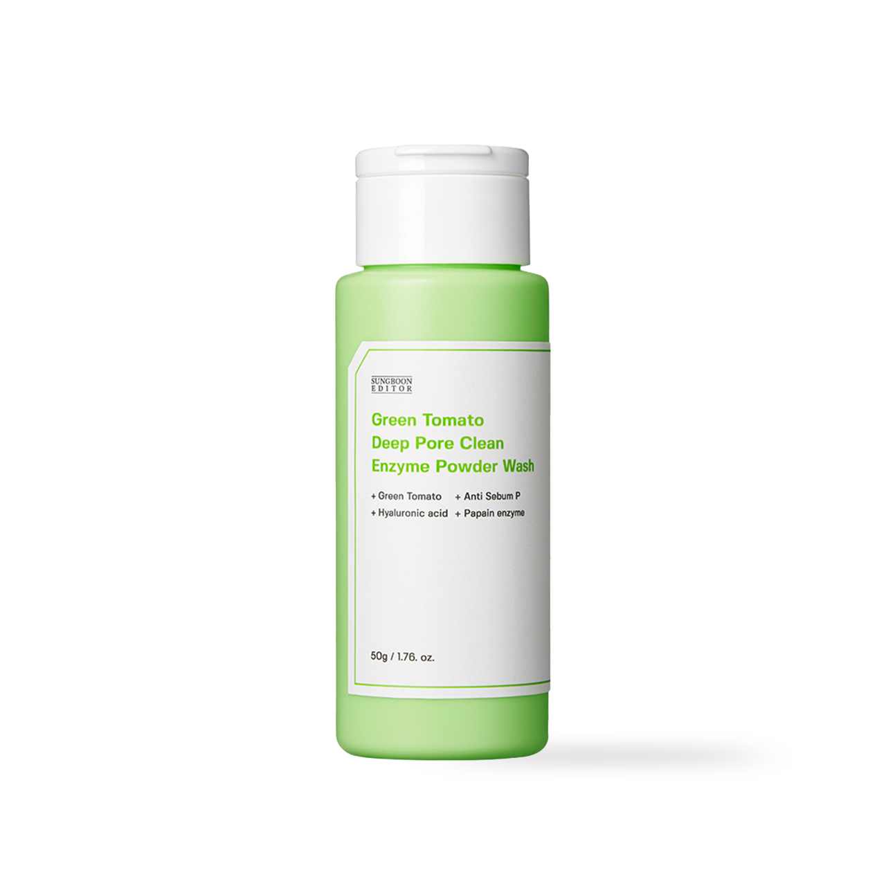 SUNGBOON EDITOR Green Tomato Deep Pore Clean Enzyme Powder Wash 50g Korean cleanser product image