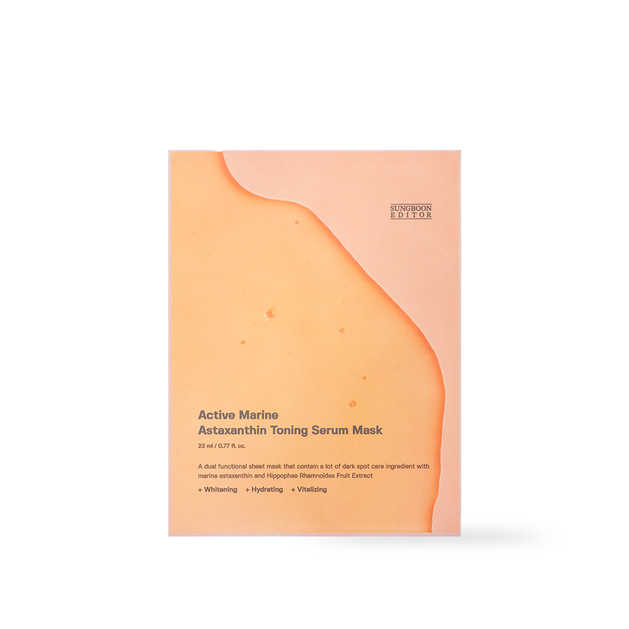 SUNGBOON EDITOR Active Marine Astaxanthin Mask 23g Korean skincare product image
