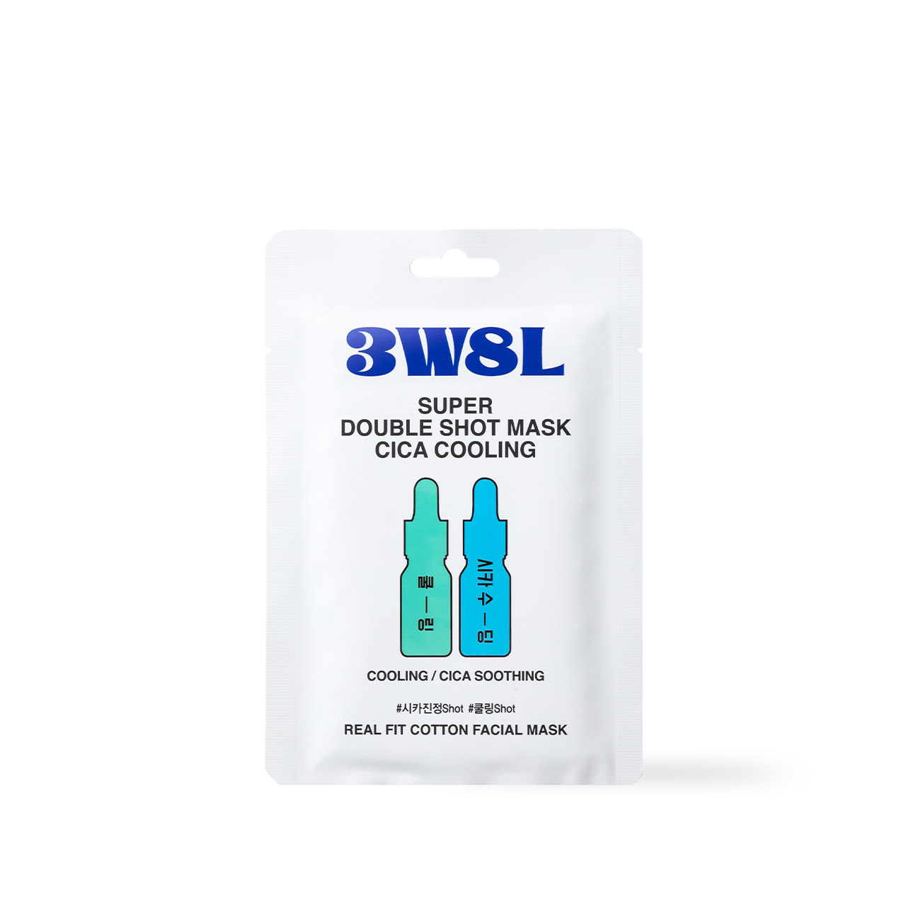 3W8L Super Double Shot Mask Cica Cooling 27ml Korean ampoule product image