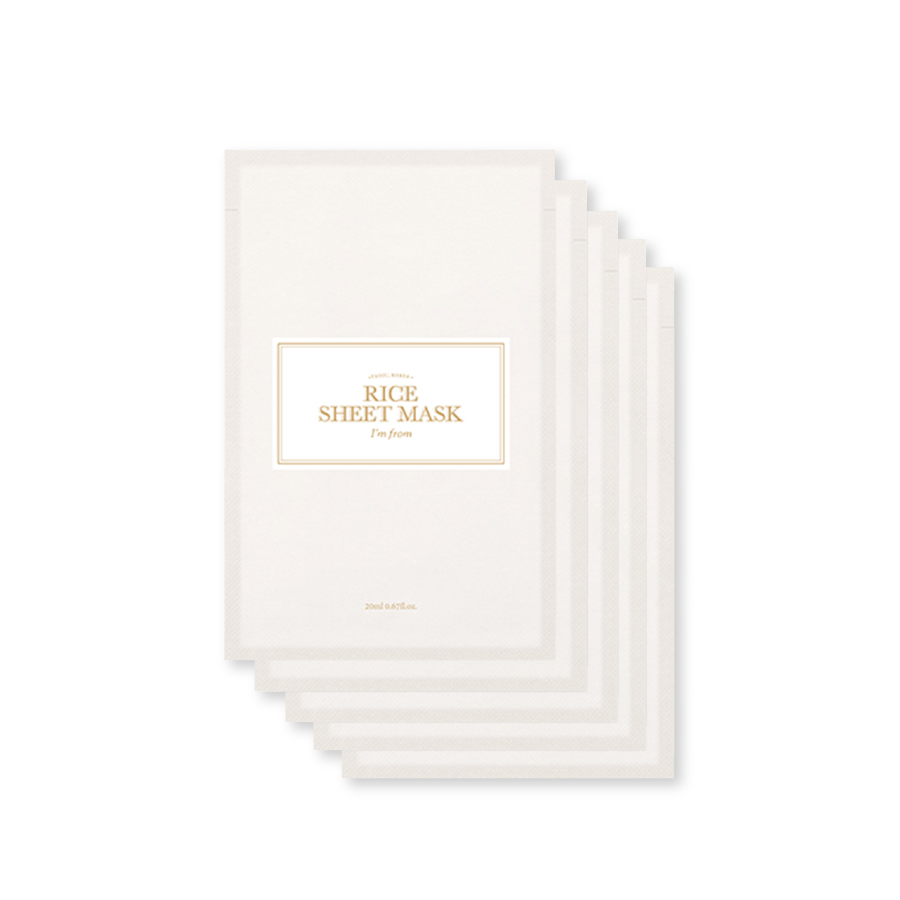 I'm From Rice Sheet Mask Set (5ea) Korean skincare product image
