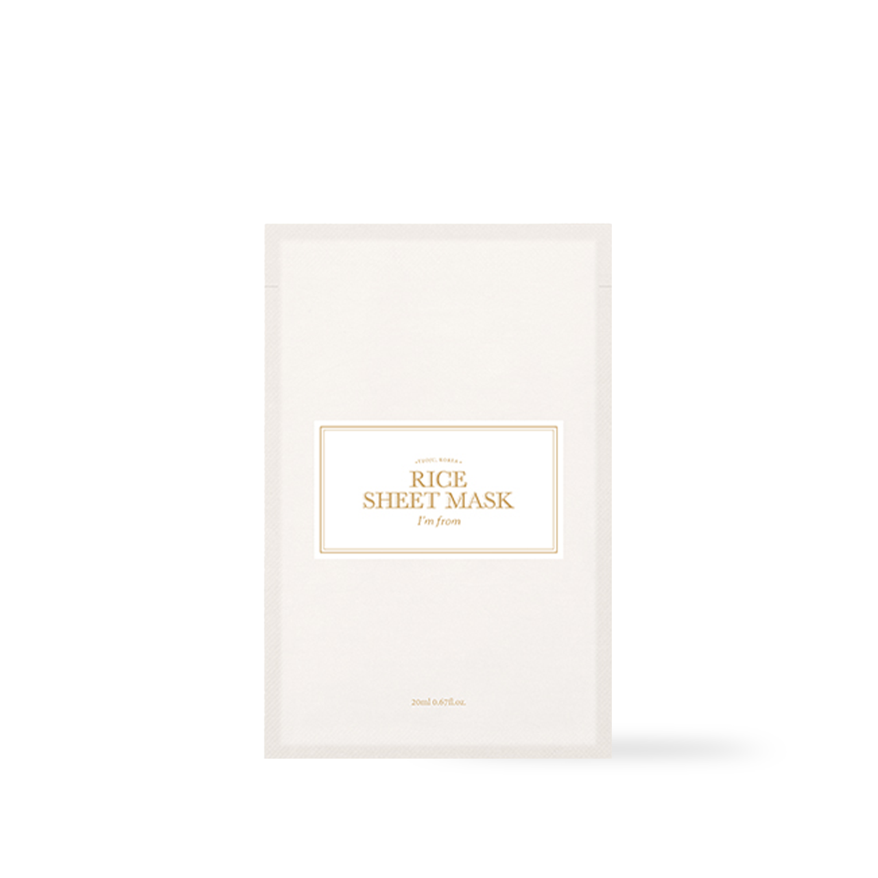 I'm From Rice Sheet Mask 20ml (1ea) Korean skincare product image