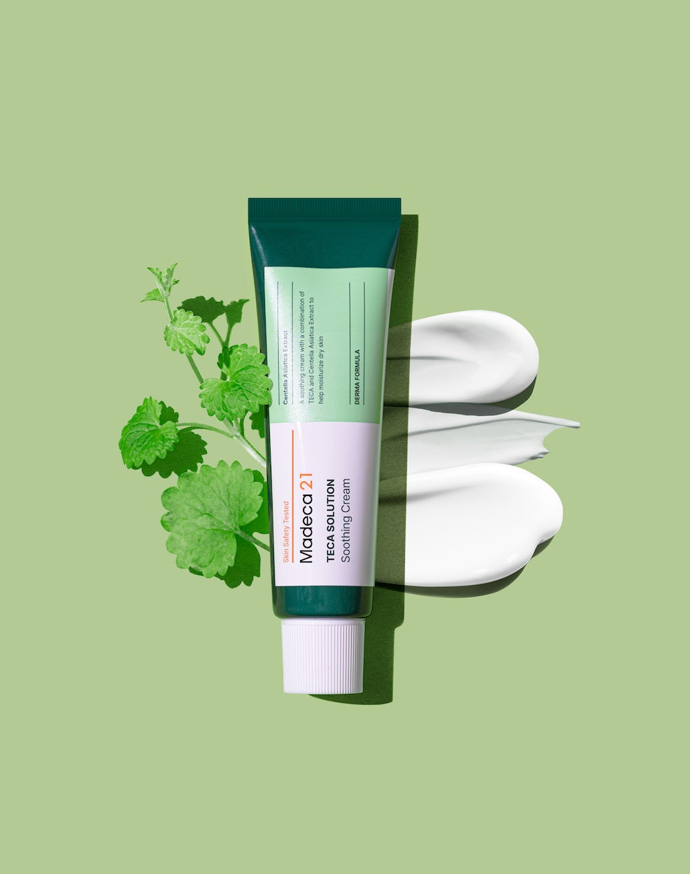 Madeca21 Teca Solution Soothing Cream box and jar together
