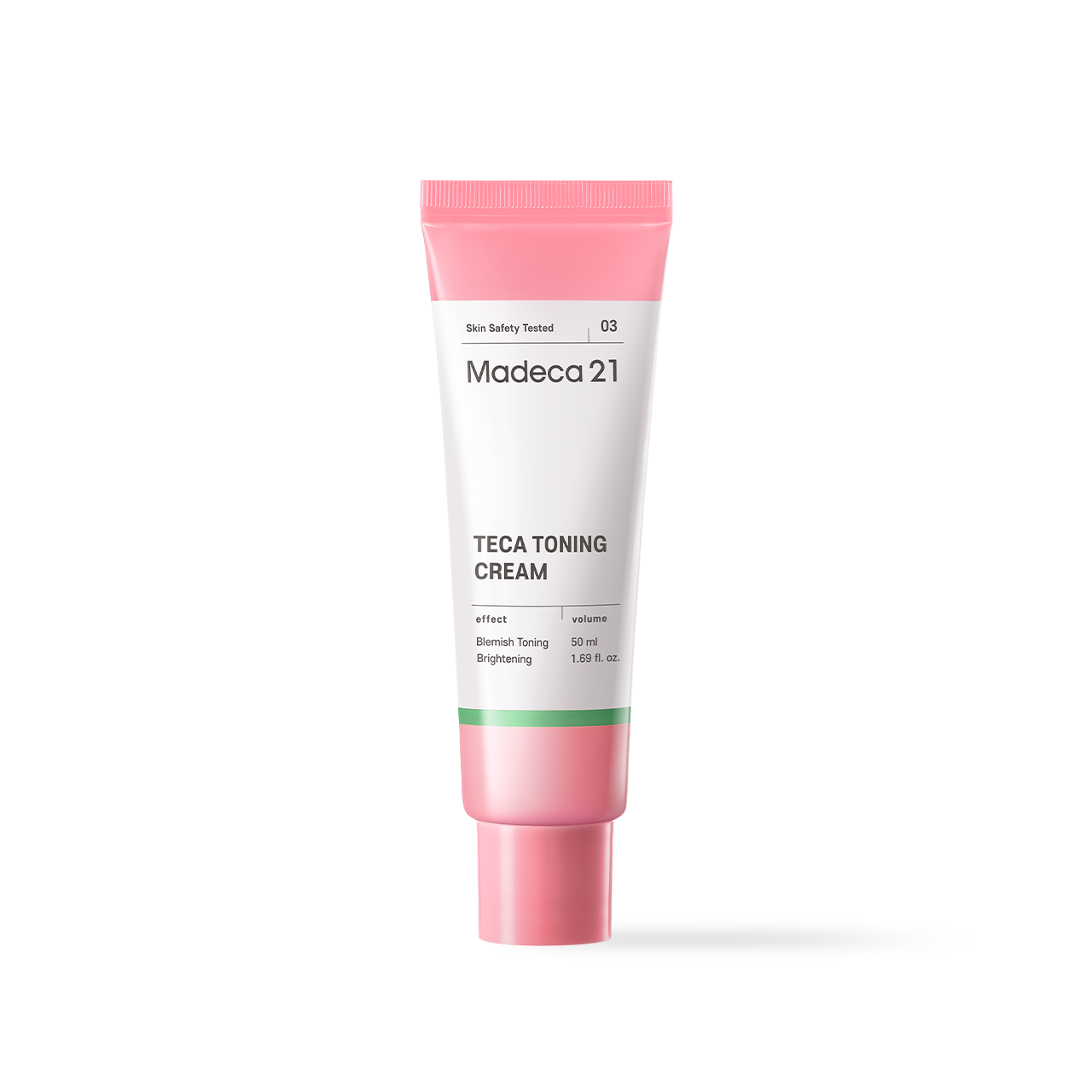 Madeca21 Teca Toning Cream jar open showing cream surface