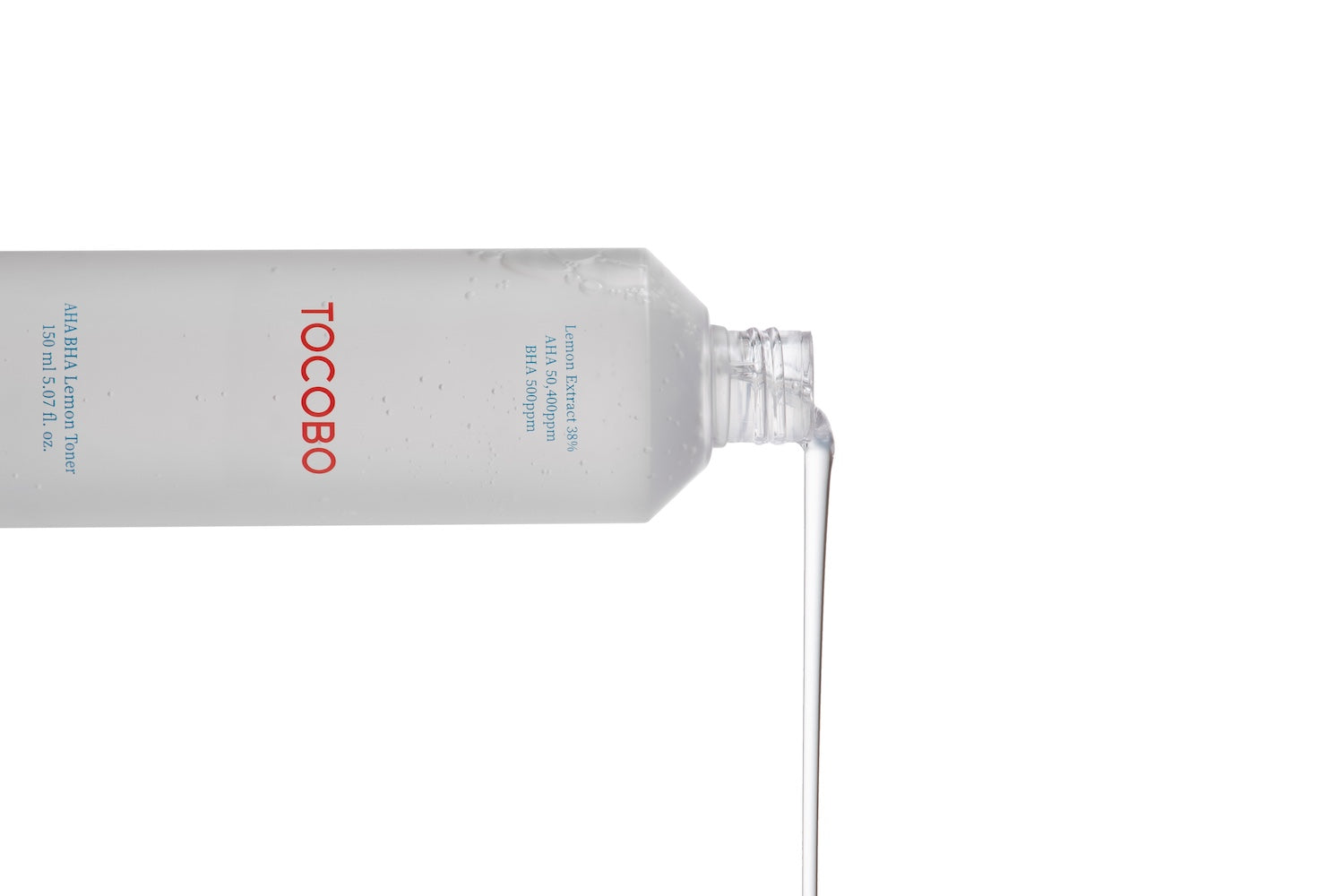 Back label showing glycolic and salicylic acid