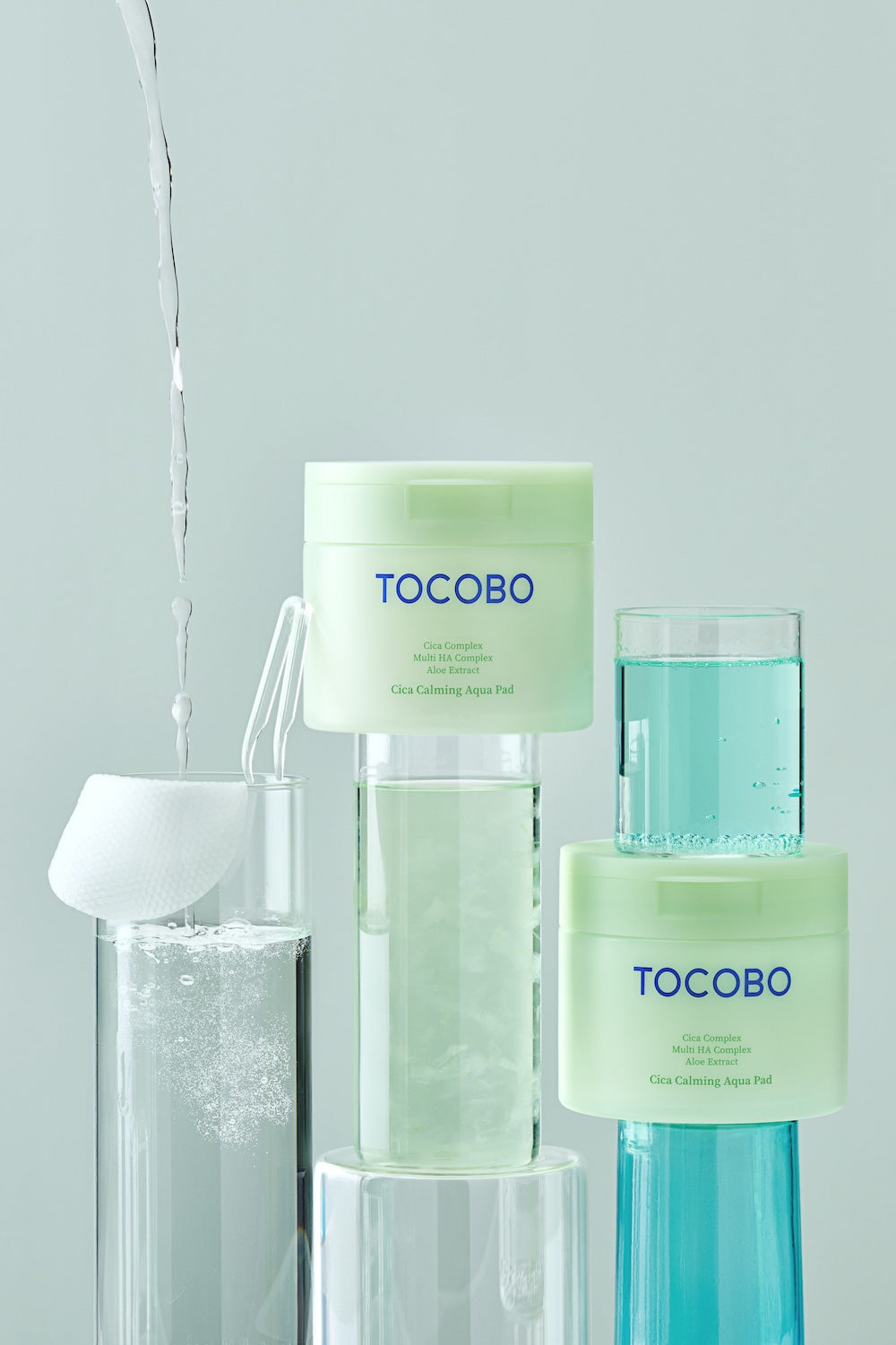 Tub of 60 pads standing on shelf