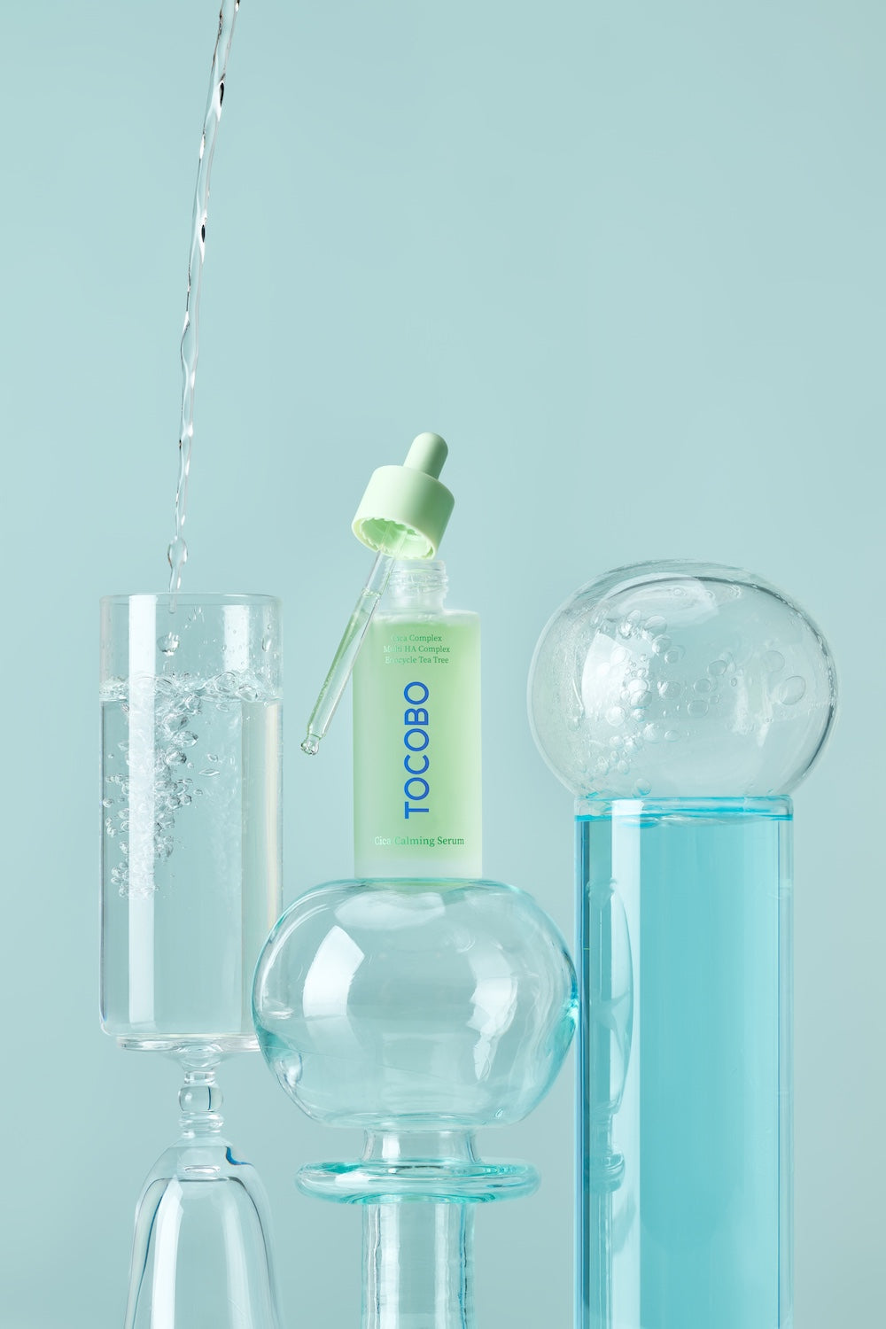 back label showing Tocobo Cica Calming Serum ingredients