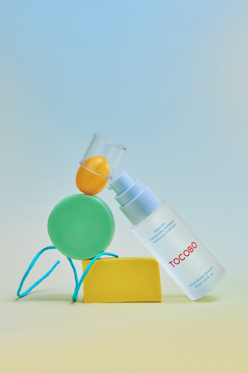 Essence pump dispensing onto palm