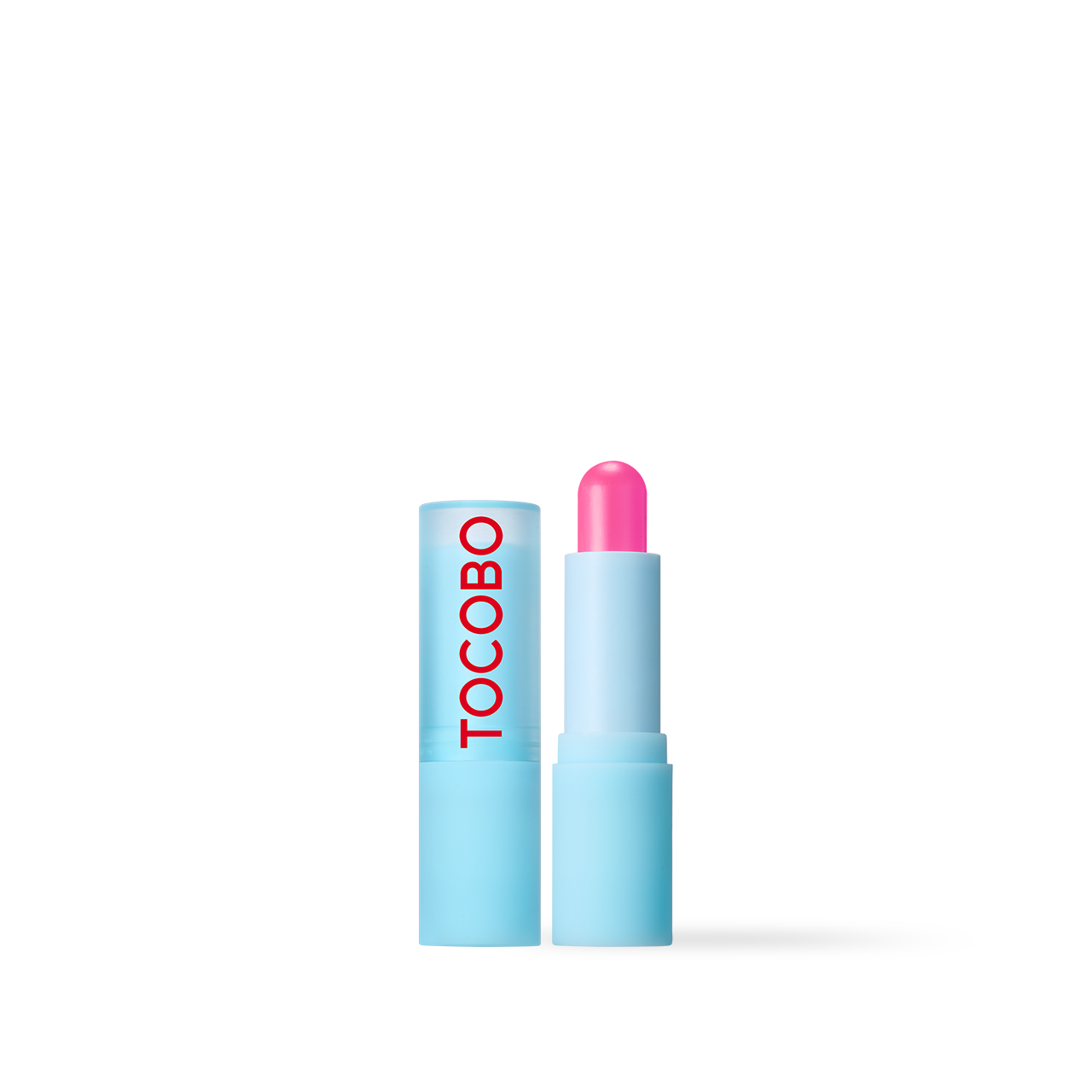 Glass tinted lip balm swatch on hand